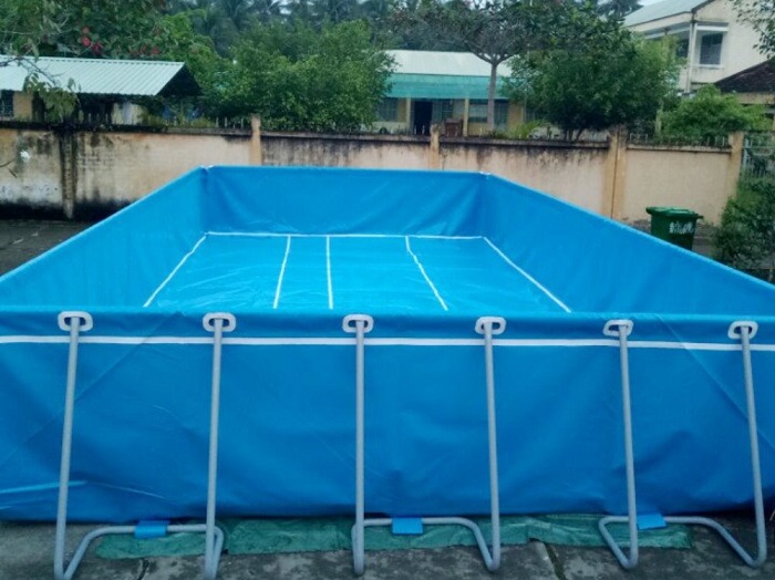 Ứng dụng làm bể bơi sử dụng PVC Tarpaulin 